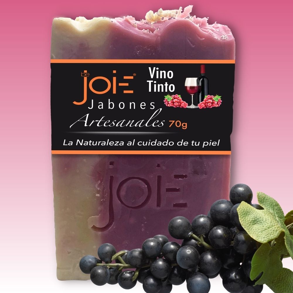 Jabon de Vino Tinto Antioxidante y Rejuvenecedor