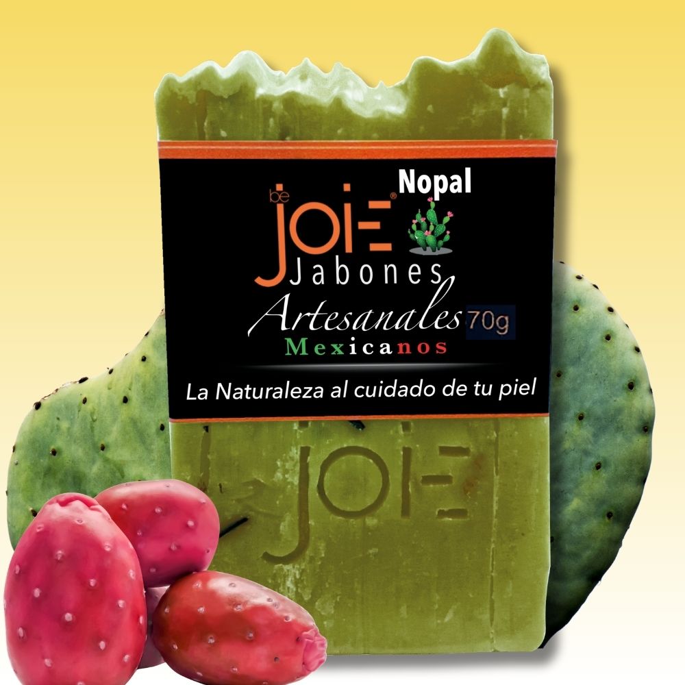 Jabón Mexicano De Nopal Con La Frescura De Yerbabuena
