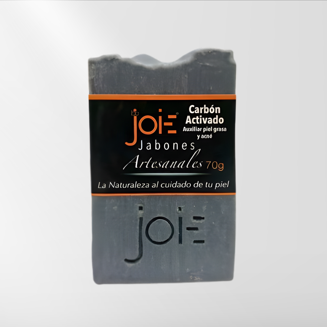 Jabón De Carbón Activado, Menta y Tea Tree Purificante Para Piel Grasa y Con Acné