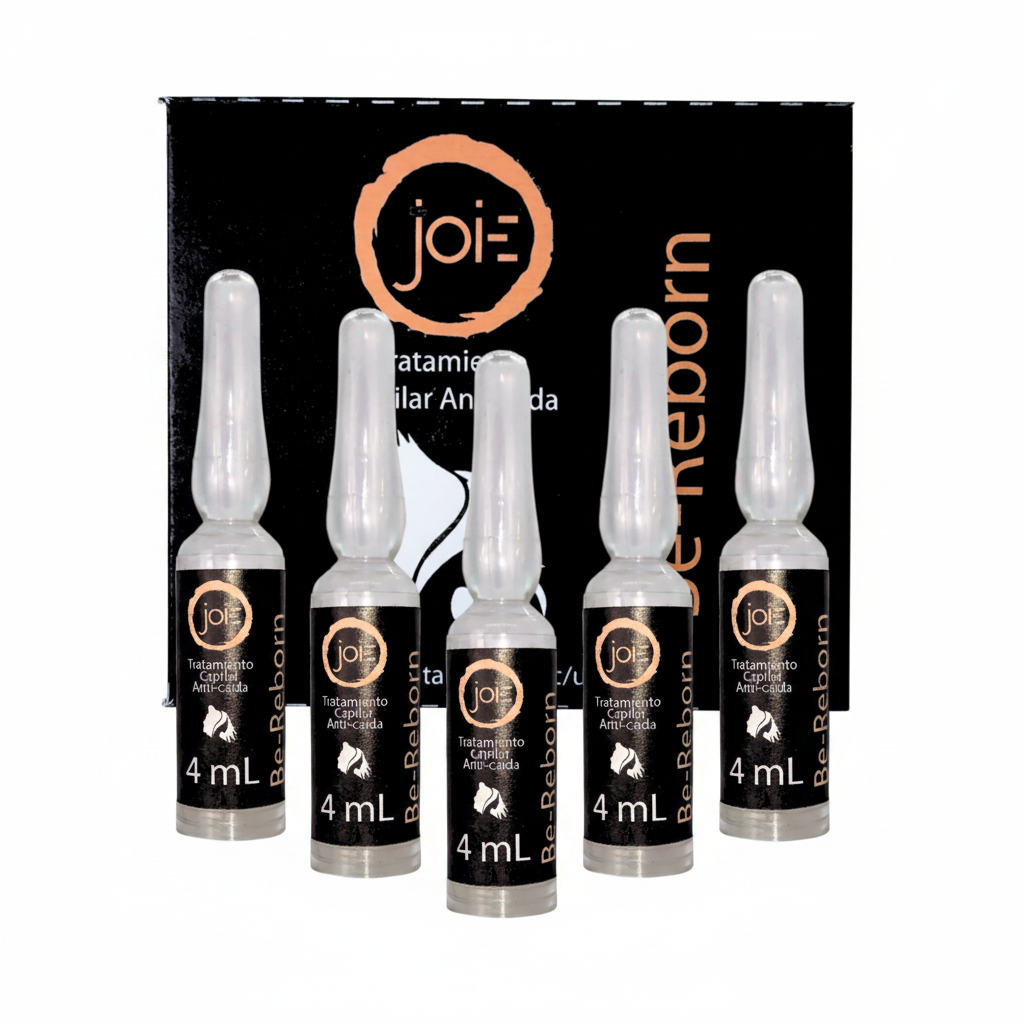 Be Reborn 5 Ampolletas de 4ml c/u Tratamiento Natural Capilar Anti-Caída en Ampolletas